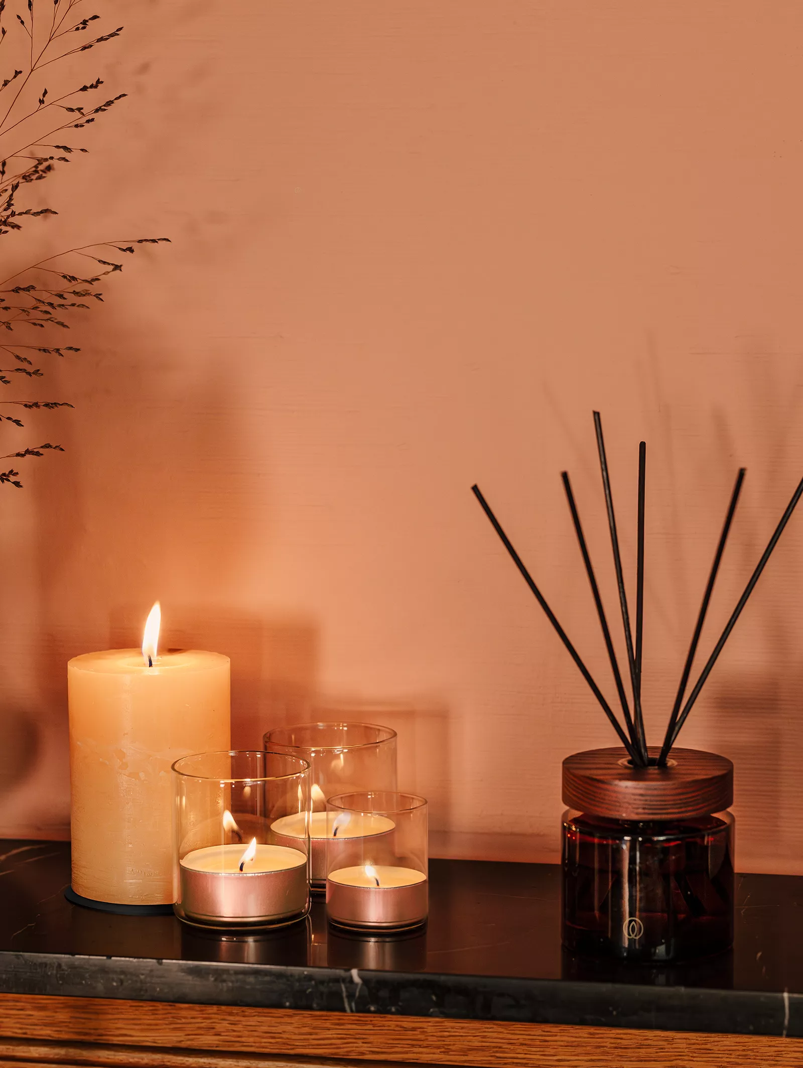 Rosegold Tealights