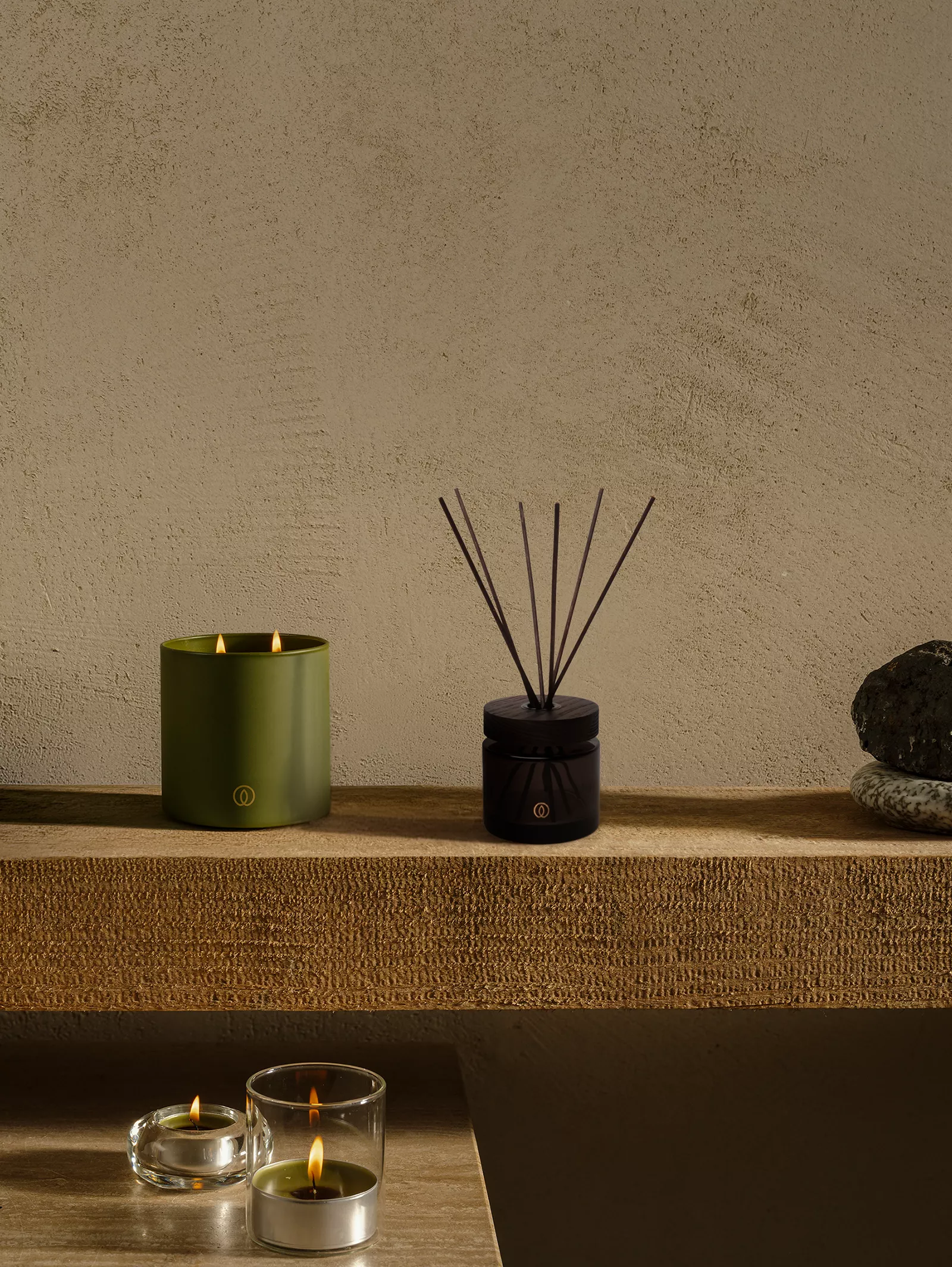 Glow scented candle 2-wick