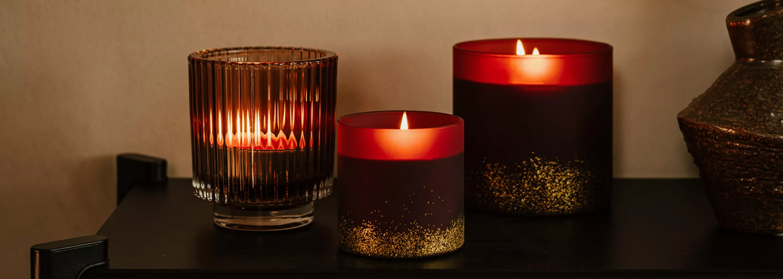 WinterGlow scented candles