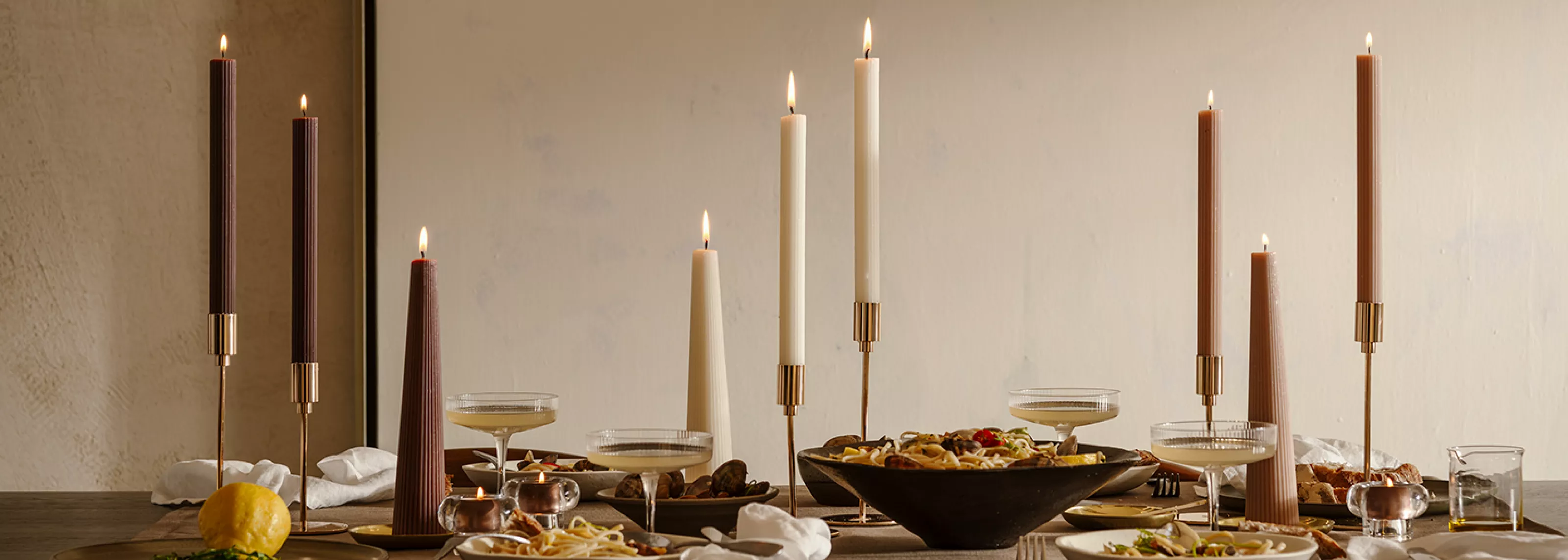 Ribbed candles - category