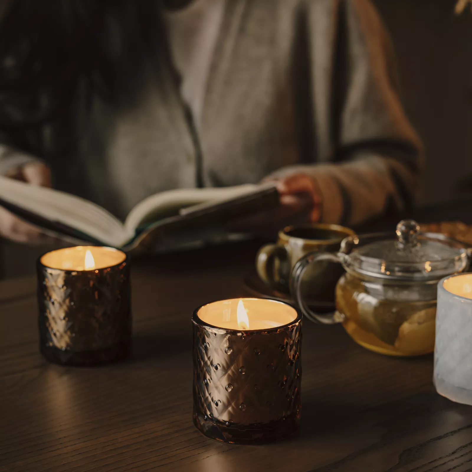 Unscented Candle in glass