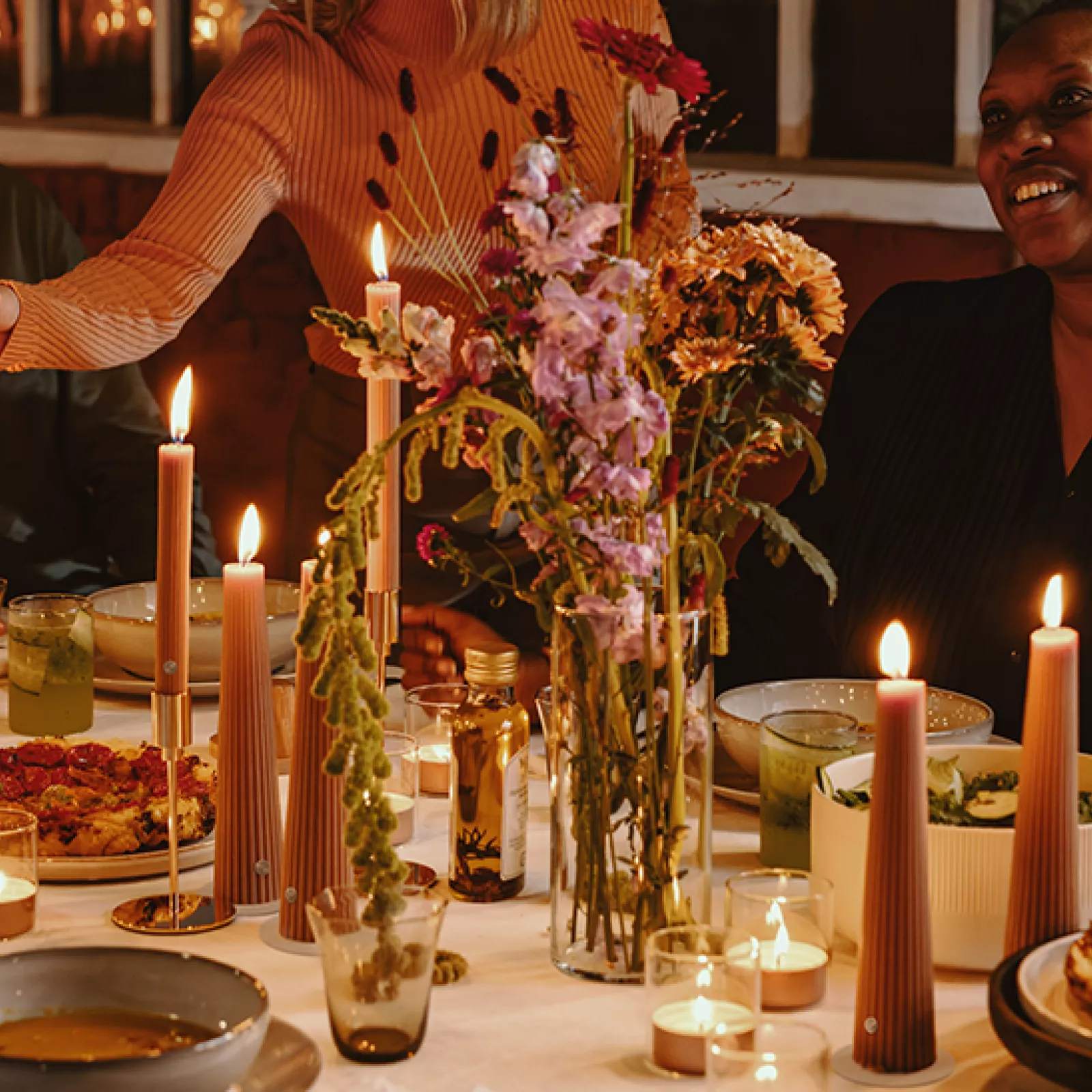 Ribbed candles