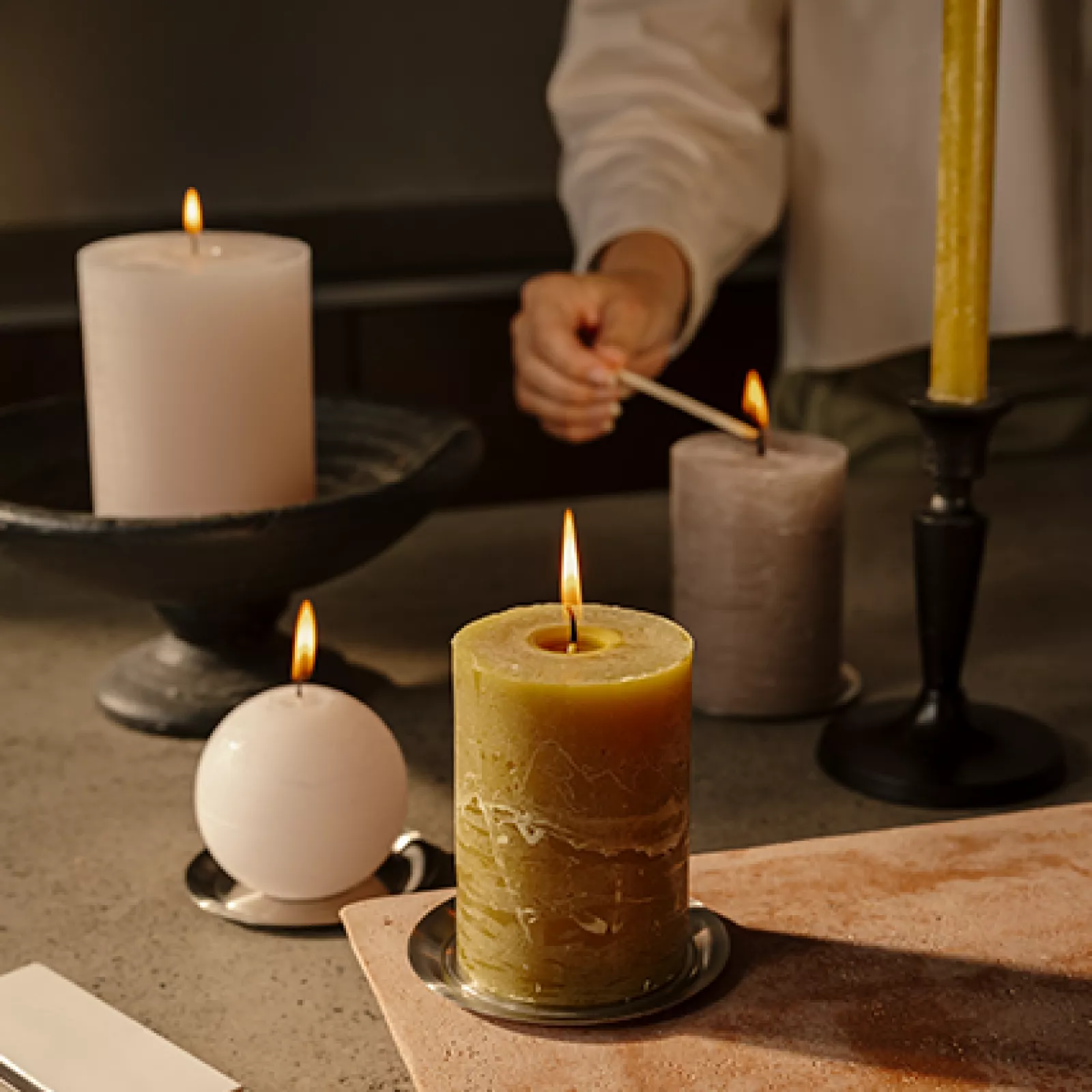 Essential collection - rustic candles