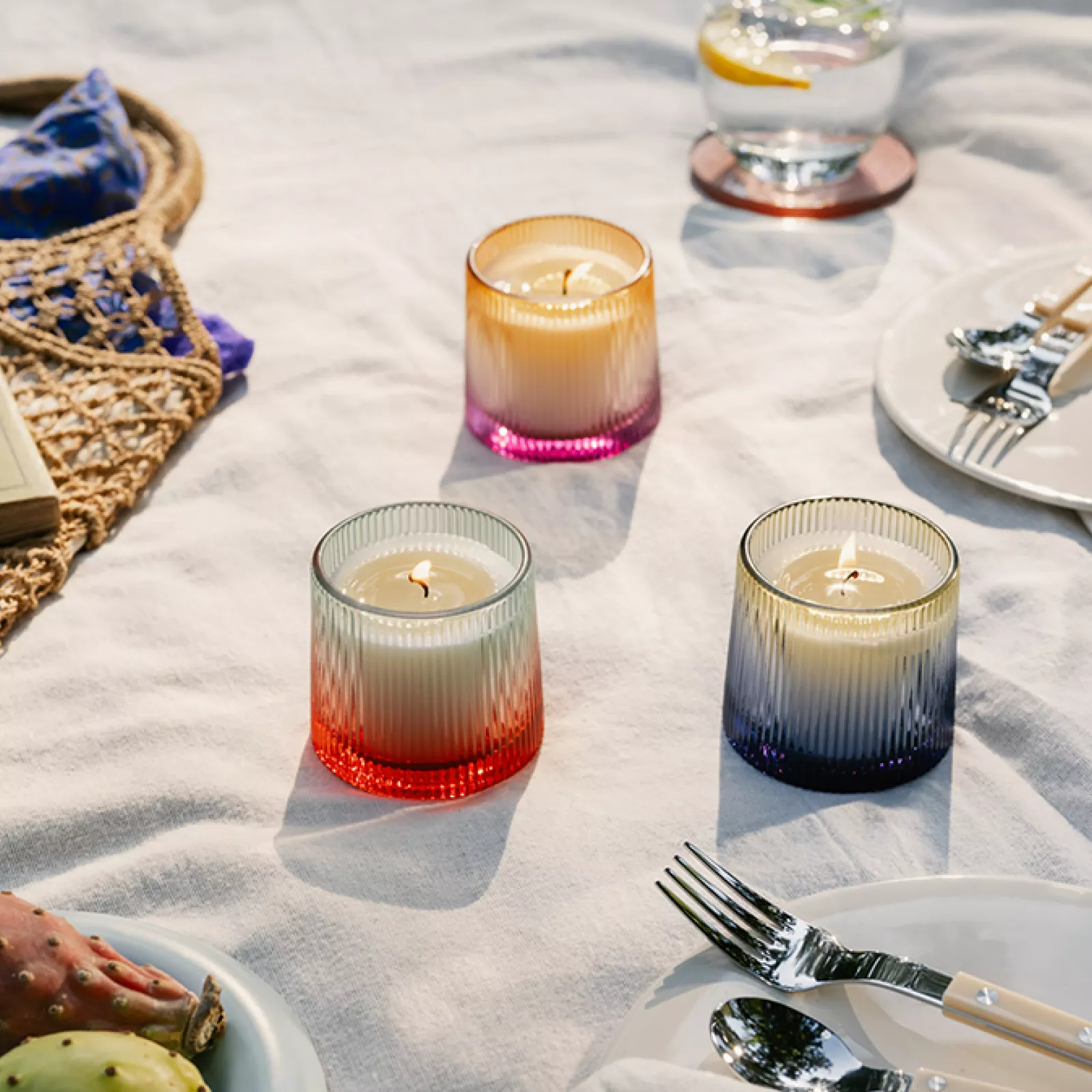 Pop unscented candles