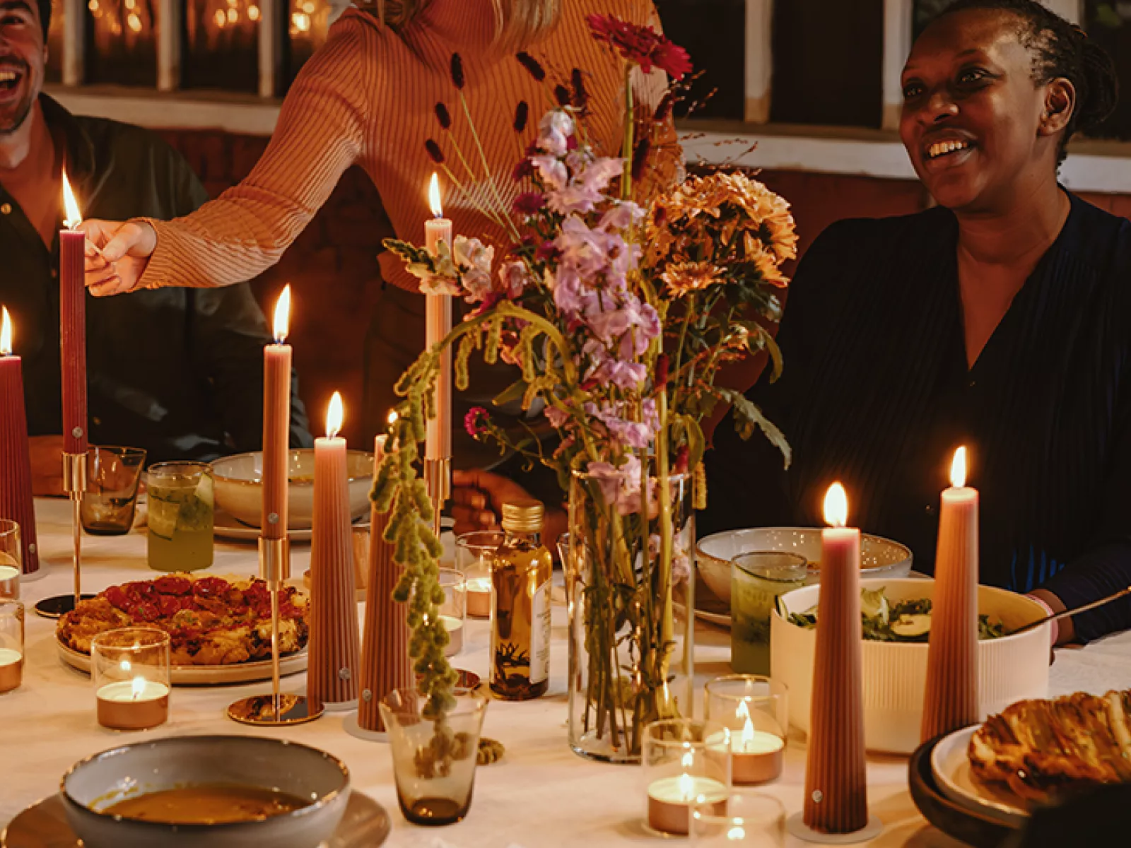 Ribbed candles