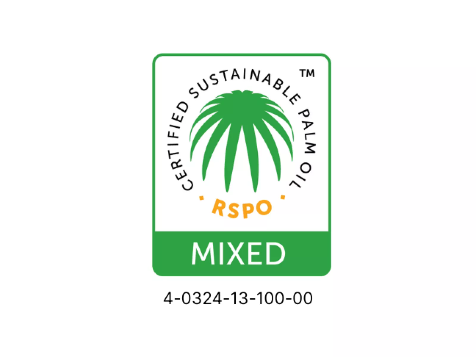 RSPO Certified Sustainable Palm Oil