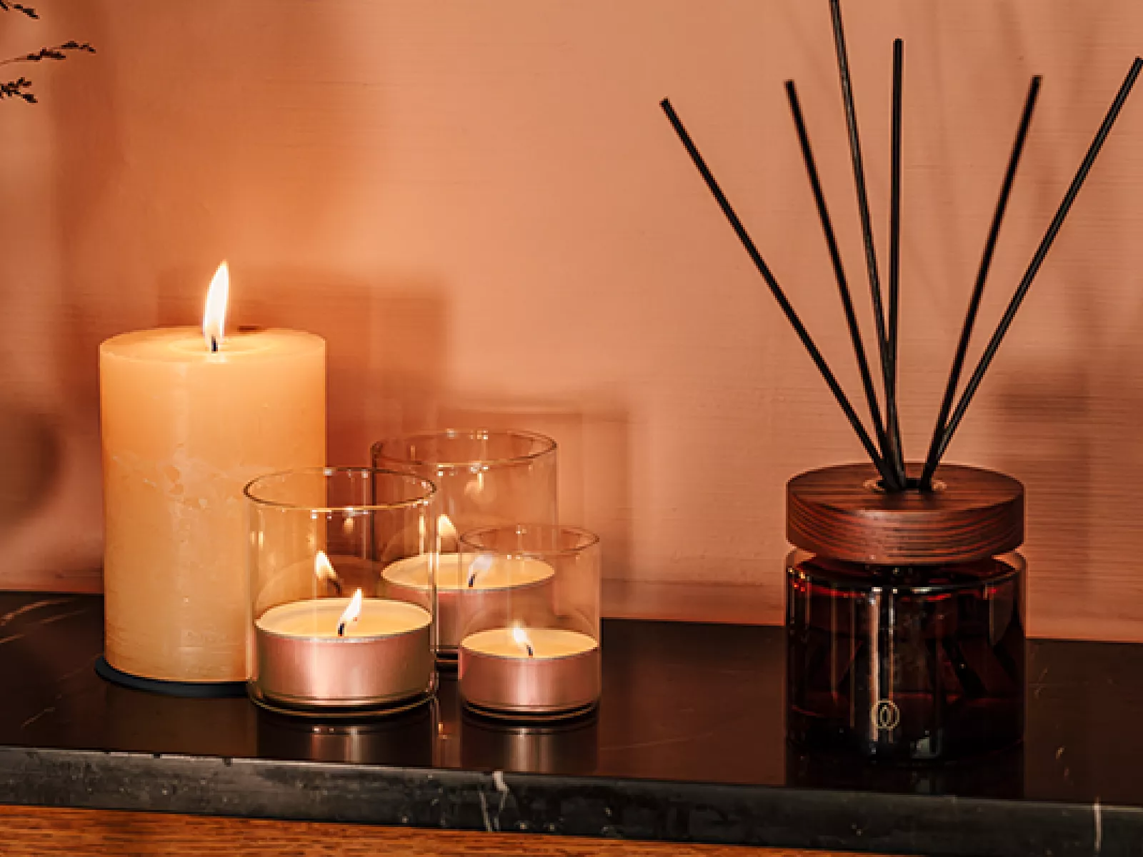 Rosegold Tealights