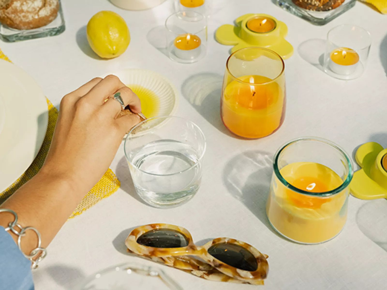 Citronella scented candles
