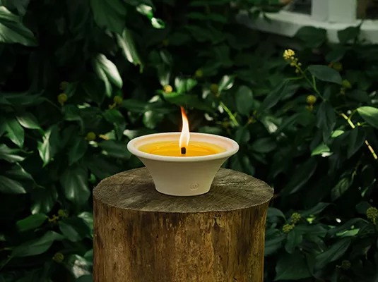 Citronella outdoor candles